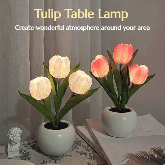 TulipGlow Table Lamp